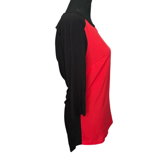 🔥 BISOU BISOU! TRENDING! RED & BLACK Y2K TOP! COOL OPEN DRAPED BACK! 🔥 - Picture 9 of 15